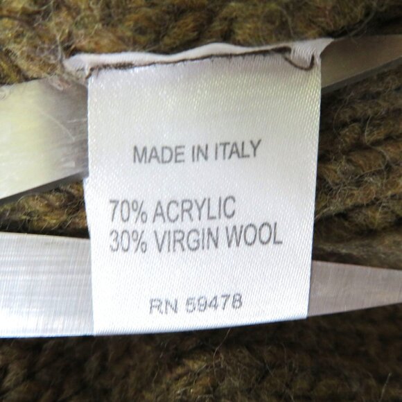 I.A. Studio Womens Cable Knit Turtleneck Sweater Dress M Acrylic Wool Italy - Picture 12 of 14